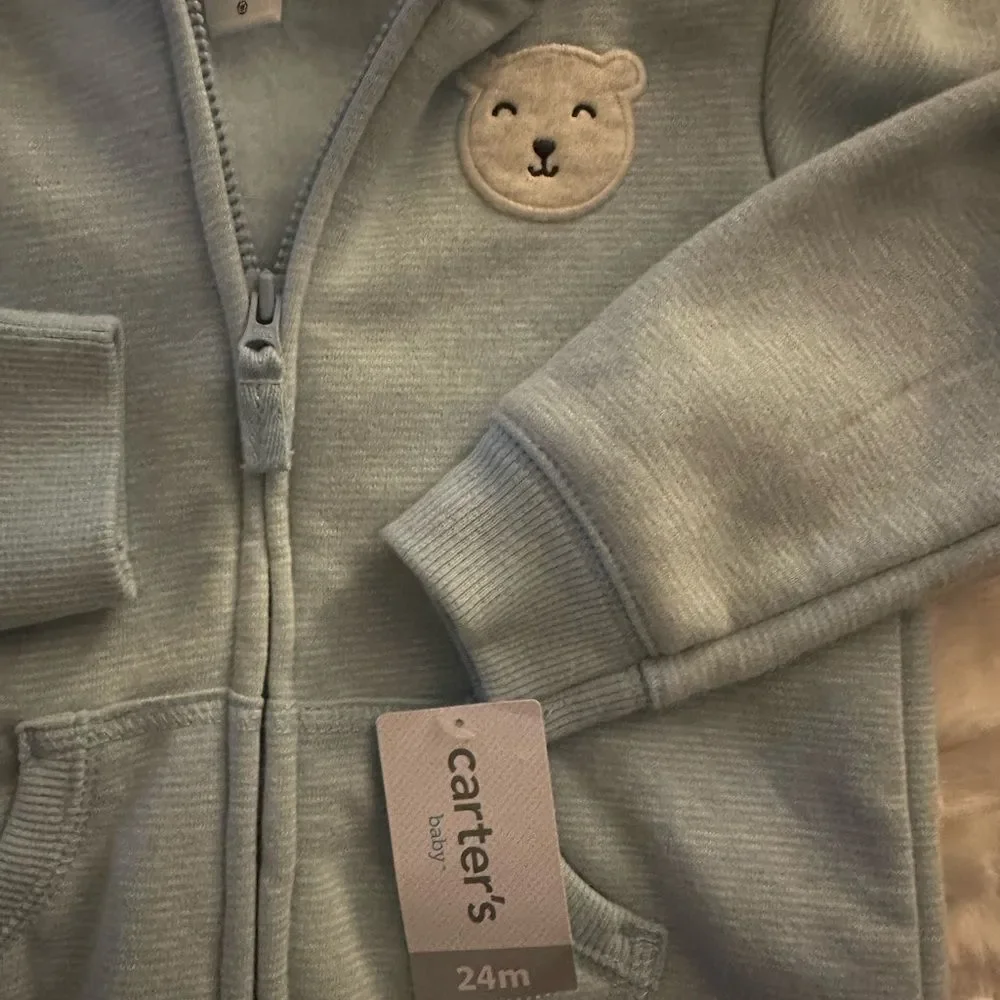 NWT Carter’s Zip Up Hoodie 24M